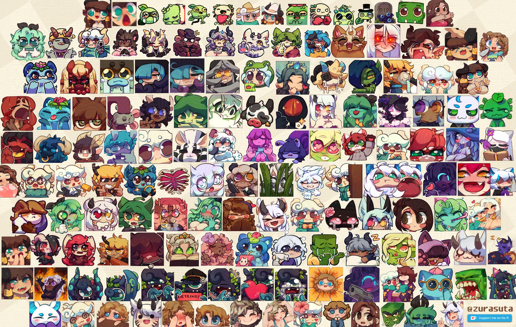 Stickers for patrons on my Discord server.