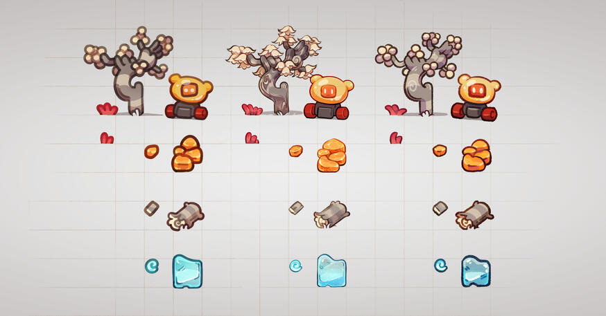 Mockup Style Exploration for Arcade University Project "Beary Far Away".